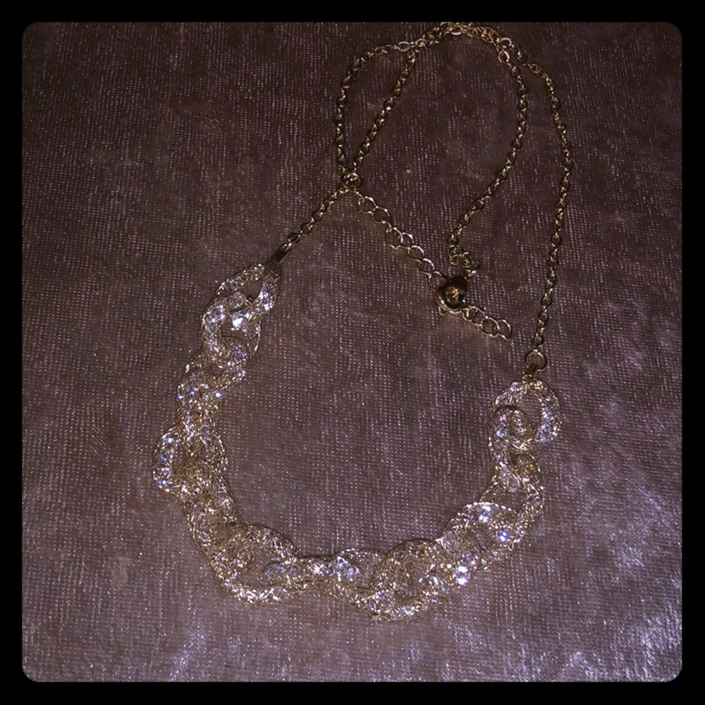 Gold ⚡️chunky sparkly necklace chain ⚡️